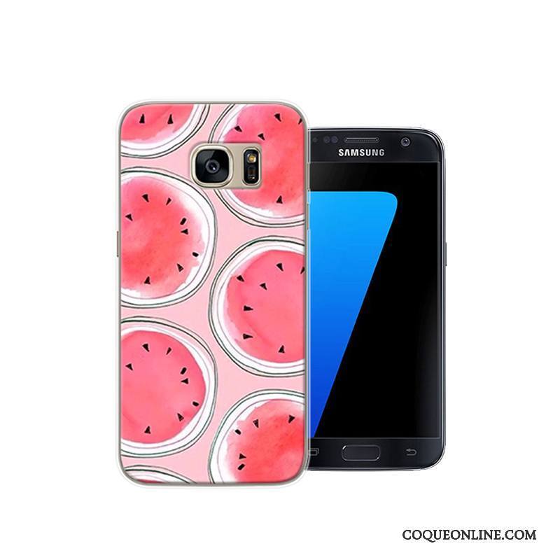 Samsung Galaxy S7 Noir Protection Dessin Animé Étui Coque De Téléphone Difficile Créatif