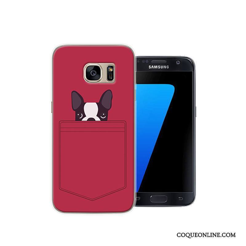 Samsung Galaxy S7 Noir Protection Dessin Animé Étui Coque De Téléphone Difficile Créatif