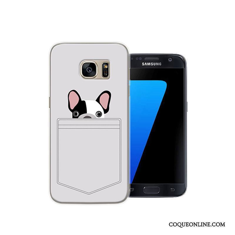 Samsung Galaxy S7 Noir Protection Dessin Animé Étui Coque De Téléphone Difficile Créatif