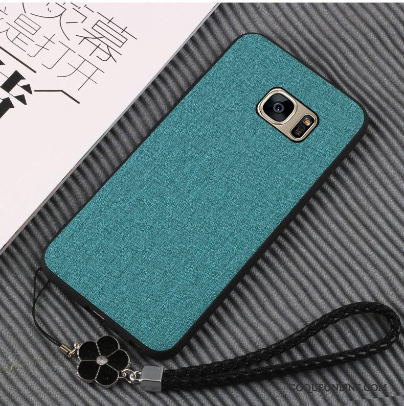 Samsung Galaxy S7 Protection Tout Compris Coque De Téléphone Téléphone Portable Silicone Étoile Vert