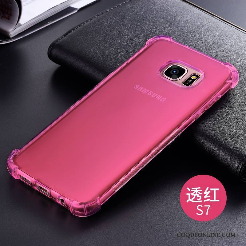 Samsung Galaxy S7 Tendance Incassable Étoile Transparent Coque De Téléphone Silicone Protection