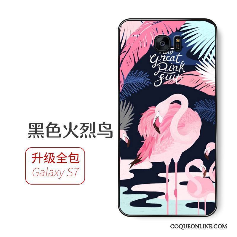 Samsung Galaxy S7 Tout Compris Rose Incassable Coque De Téléphone Étoile Fluide Doux Protection