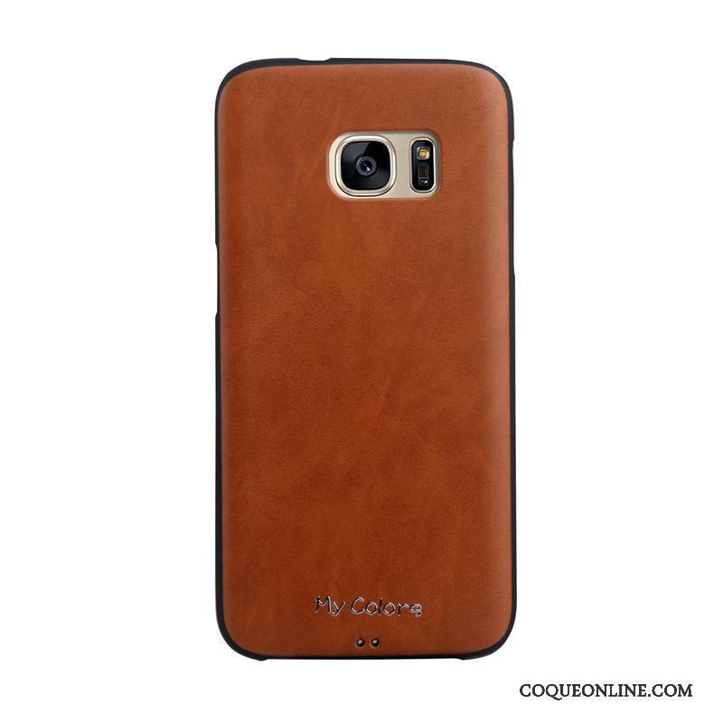 Samsung Galaxy S7 Étui Coque De Téléphone Business Similicuir Étoile Protection Fluide Doux