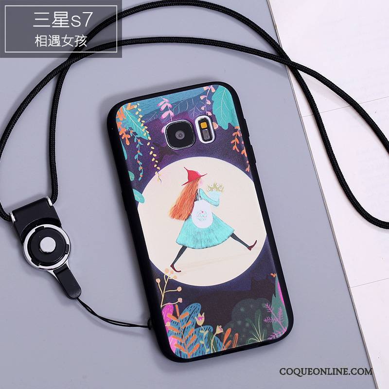 Samsung Galaxy S7 Étui Personnalité Multicolore Étoile Coque En Silicone De Téléphone Téléphone Portable