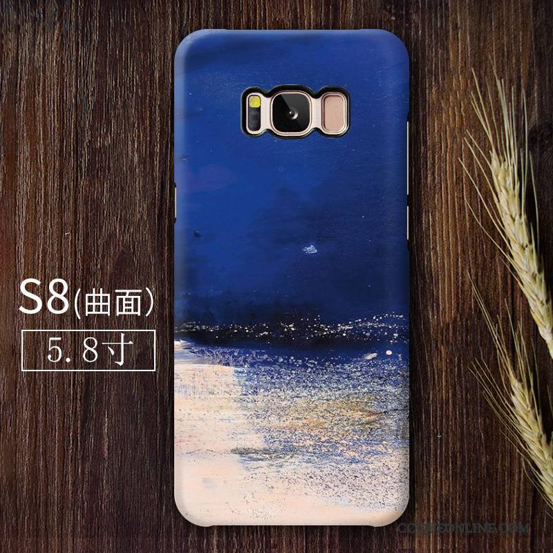 Samsung Galaxy S8 Art Coque De Téléphone Abstrait Bleu Difficile Étoile Personnalité