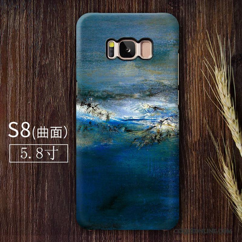 Samsung Galaxy S8 Art Coque De Téléphone Abstrait Bleu Difficile Étoile Personnalité