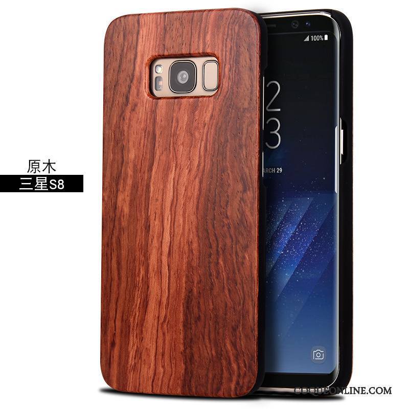 Samsung Galaxy S8+ Bois Tendance Bois Massif Difficile Coque De Téléphone Incassable