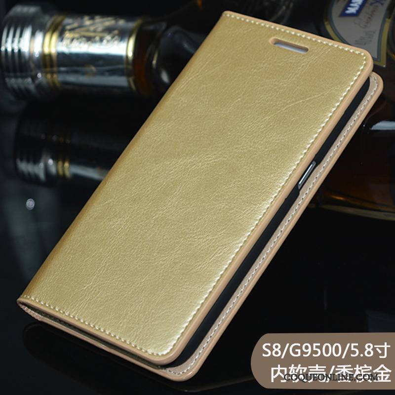 Samsung Galaxy S8+ Business Cuir Véritable Étui Coque De Téléphone Luxe Tout Compris Protection