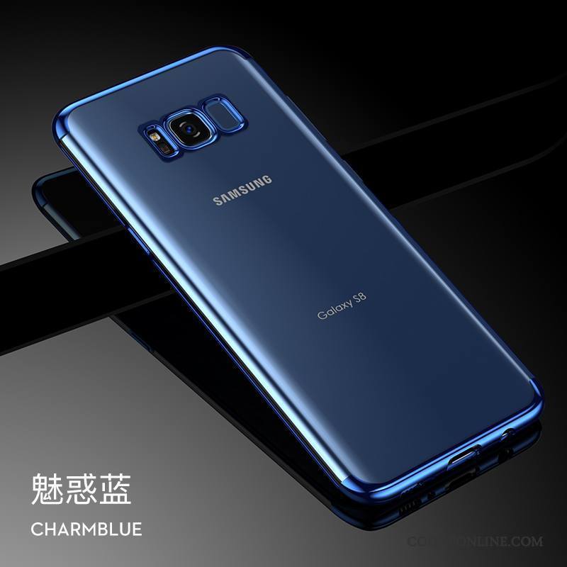 Samsung Galaxy S8 Coque Argent Tendance Fluide Doux Tout Compris Silicone Très Mince Étoile