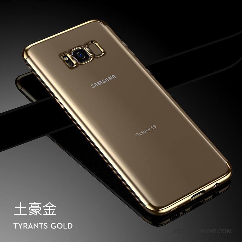 Samsung Galaxy S8 Coque Argent Tendance Fluide Doux Tout Compris Silicone Très Mince Étoile