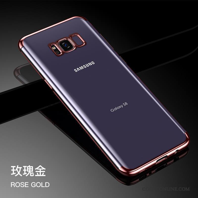 Samsung Galaxy S8 Coque Argent Tendance Fluide Doux Tout Compris Silicone Très Mince Étoile