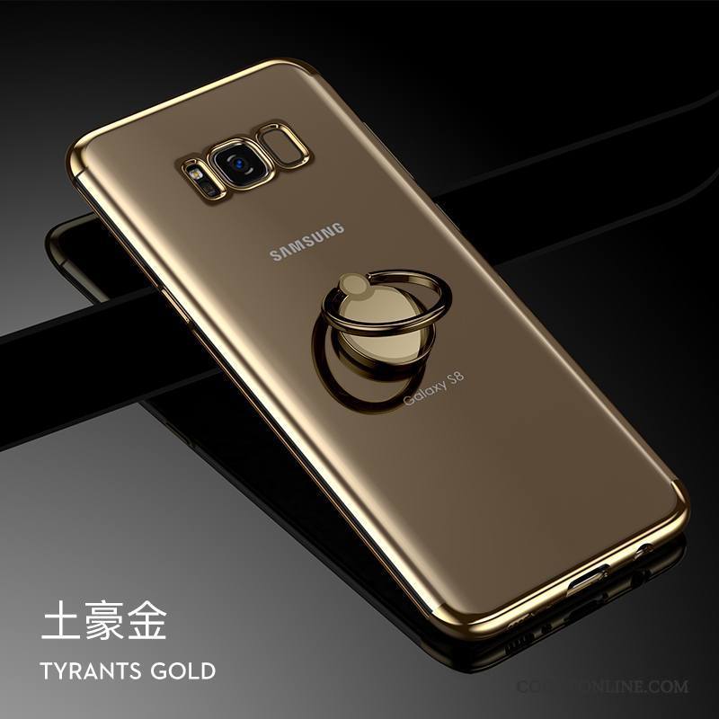 Samsung Galaxy S8 Coque Argent Tendance Fluide Doux Tout Compris Silicone Très Mince Étoile