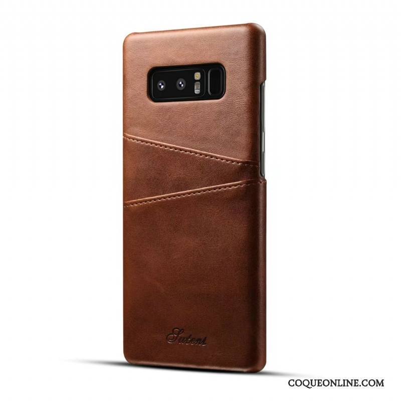 Samsung Galaxy S8+ Coque De Téléphone Beau Étoile Cuir Véritable Bleu Étui Protection