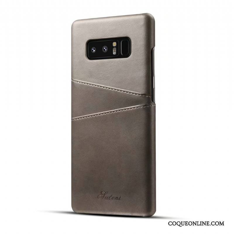 Samsung Galaxy S8+ Coque De Téléphone Beau Étoile Cuir Véritable Bleu Étui Protection