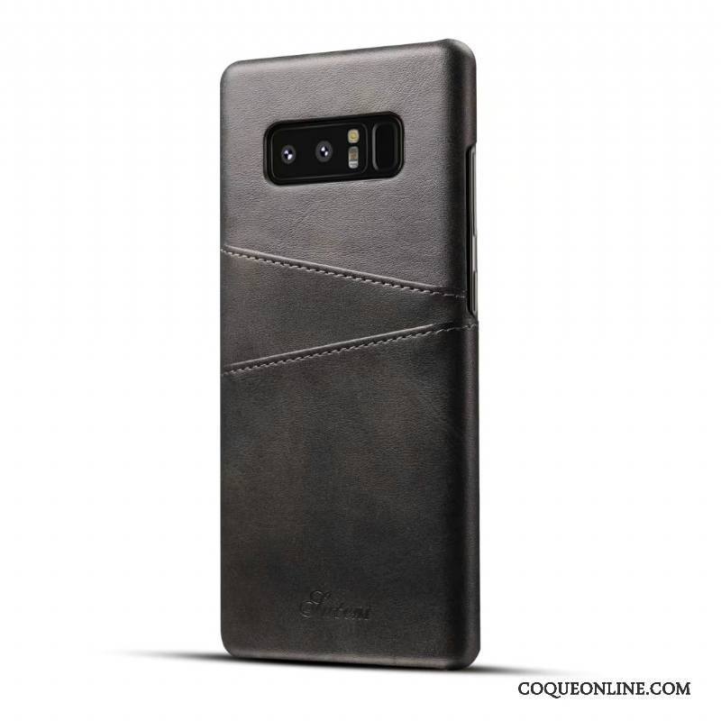 Samsung Galaxy S8+ Coque De Téléphone Beau Étoile Cuir Véritable Bleu Étui Protection