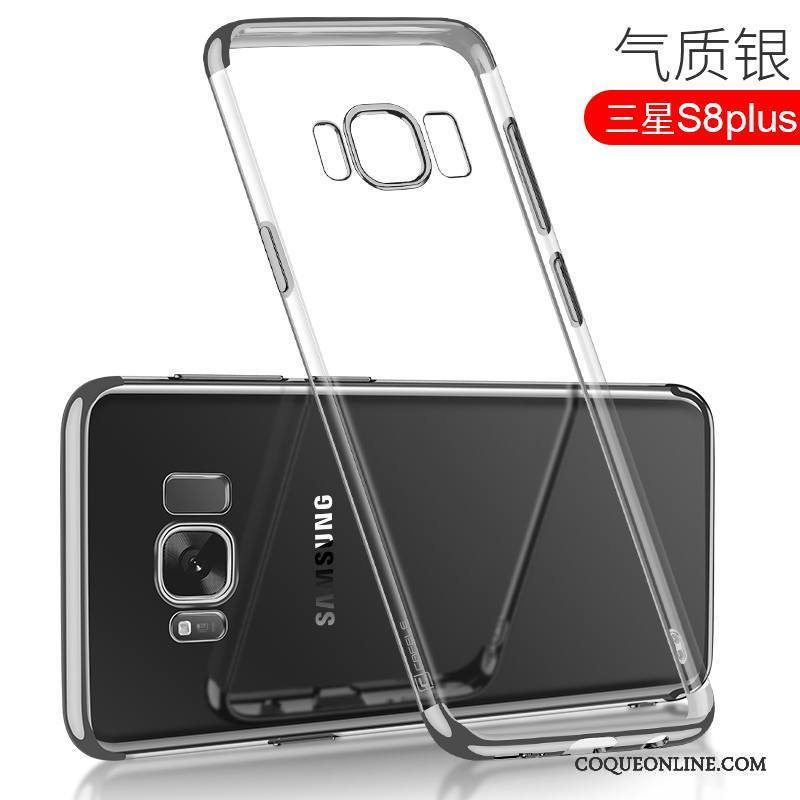 Samsung Galaxy S8+ Coque De Téléphone Bleu Étoile Transparent Tout Compris Très Mince Placage