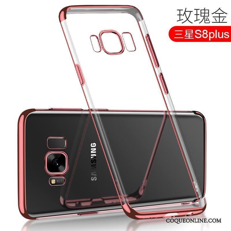 Samsung Galaxy S8+ Coque De Téléphone Bleu Étoile Transparent Tout Compris Très Mince Placage