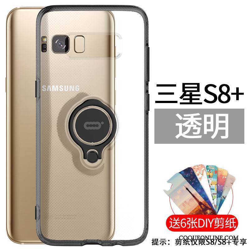 Samsung Galaxy S8+ Coque De Téléphone Difficile Téléphone Portable Étoile Support Blanc Anneau