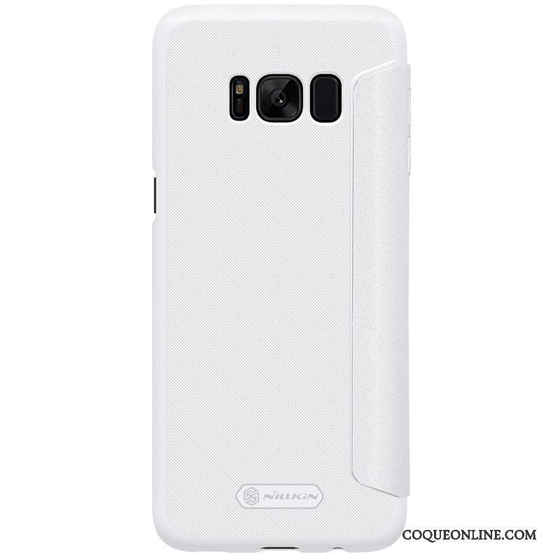 Samsung Galaxy S8+ Coque De Téléphone Or Rouge Étoile Protection Housse Étui En Cuir