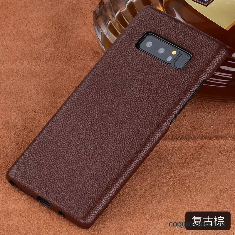 Samsung Galaxy S8+ Coque De Téléphone Personnalité Tout Compris Business Étui En Cuir Tendance Incassable