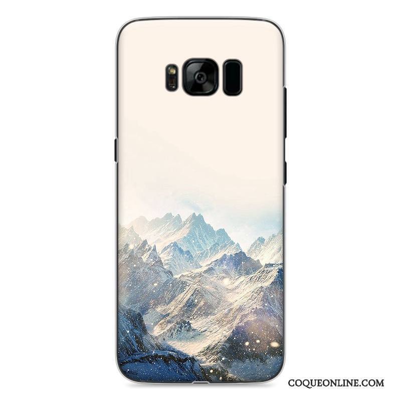 Samsung Galaxy S8 Coque De Téléphone Protection Bleu Étoile Difficile Peinture Dessin Animé