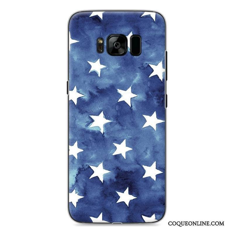 Samsung Galaxy S8 Coque De Téléphone Protection Bleu Étoile Difficile Peinture Dessin Animé