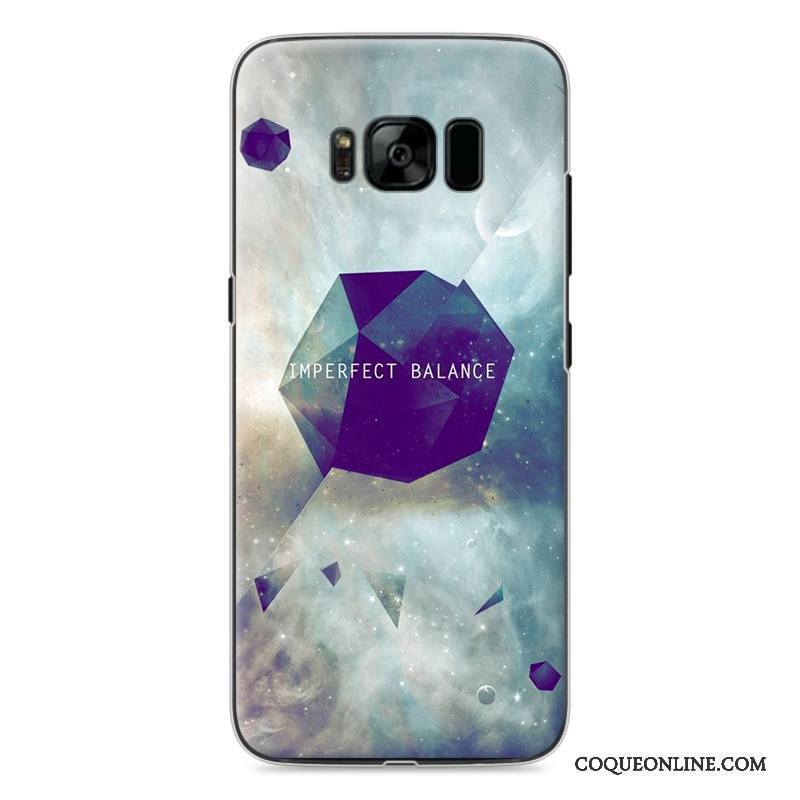 Samsung Galaxy S8 Coque De Téléphone Protection Bleu Étoile Difficile Peinture Dessin Animé