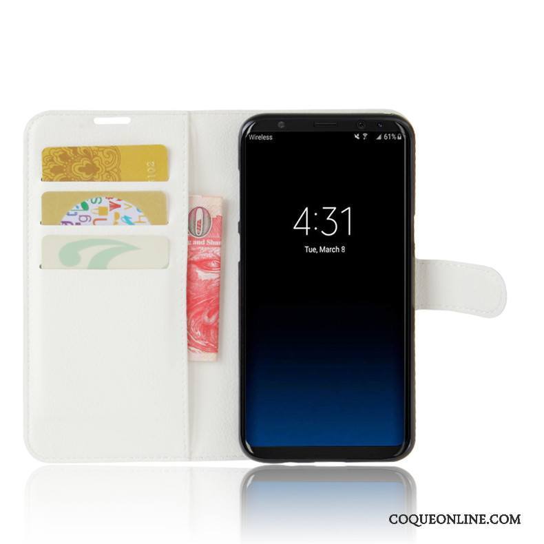 Samsung Galaxy S8 Coque De Téléphone Protection Noir Étui Support Étoile Carte