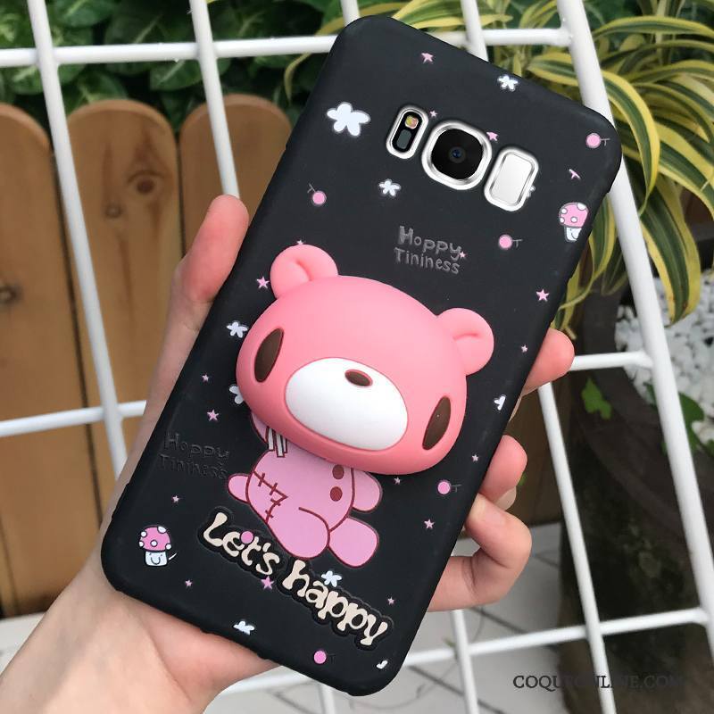 Samsung Galaxy S8 Coque De Téléphone Protection Rose Étoile Incassable Silicone Étui