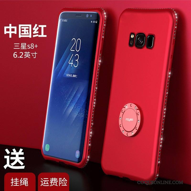 Samsung Galaxy S8+ Coque De Téléphone Très Mince Silicone Étoile Délavé En Daim Personnalité Étui