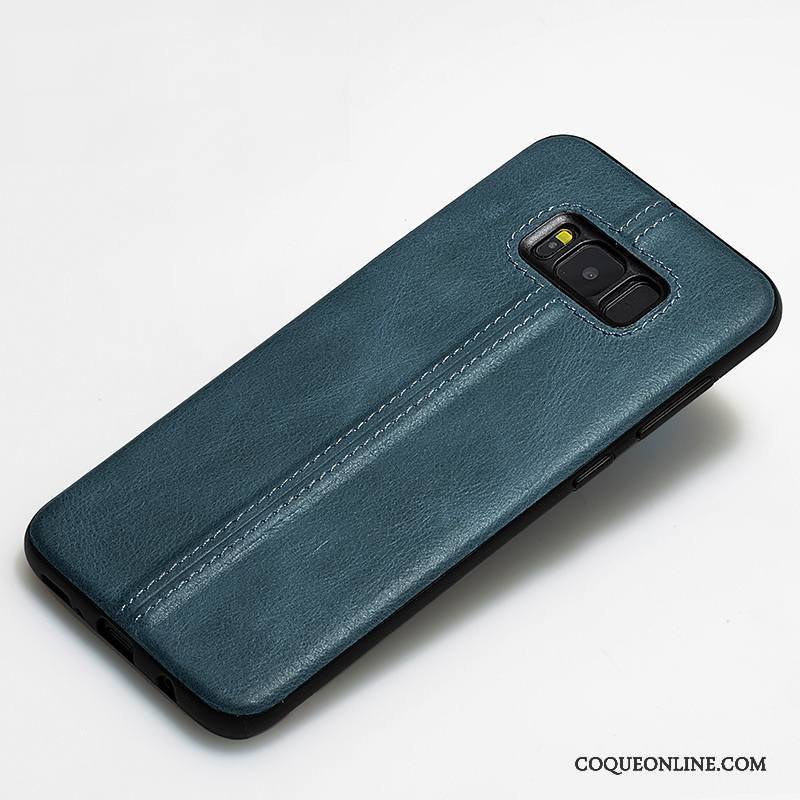 Samsung Galaxy S8+ Coque De Téléphone Étui En Cuir Silicone Étoile Cuir Véritable Protection Tout Compris