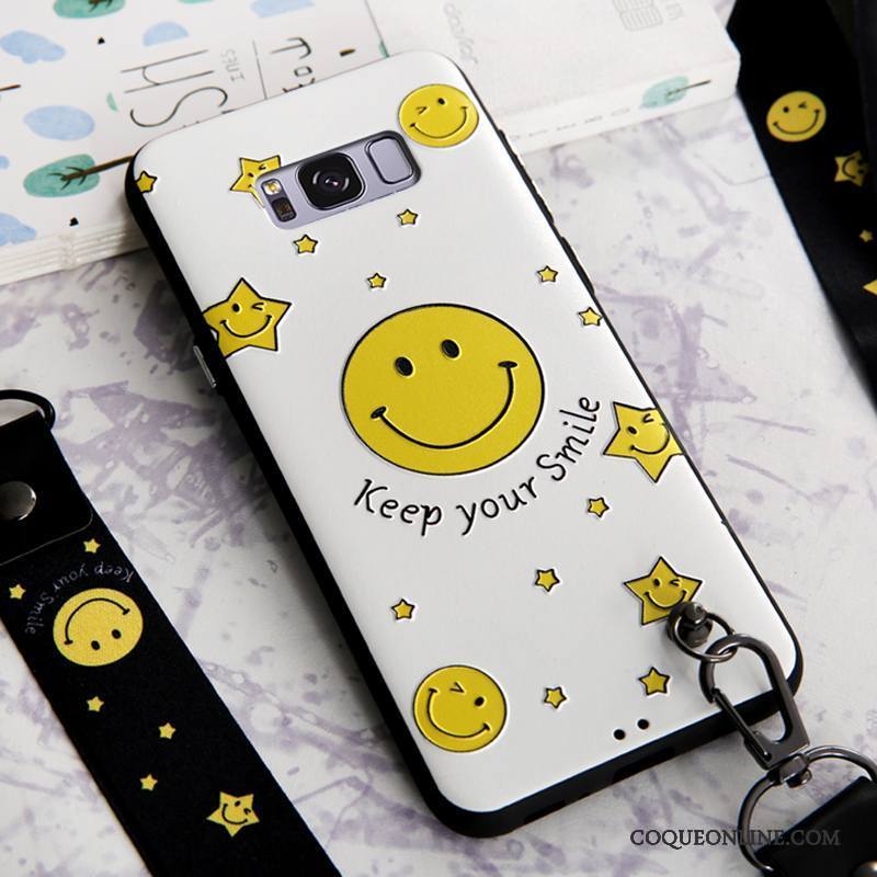 Samsung Galaxy S8+ Coque Dessin Animé Téléphone Portable Gaufrage Support Étoile Ornements Suspendus Étui