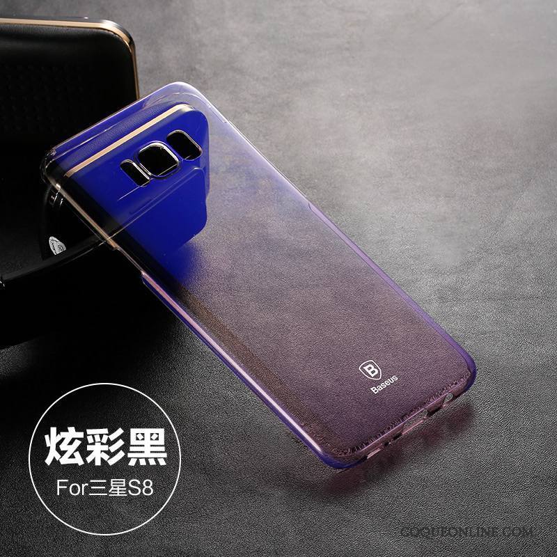 Samsung Galaxy S8 Coque Difficile Tendance Incassable Étoile Bleu Très Mince