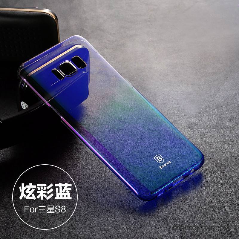 Samsung Galaxy S8 Coque Difficile Tendance Incassable Étoile Bleu Très Mince