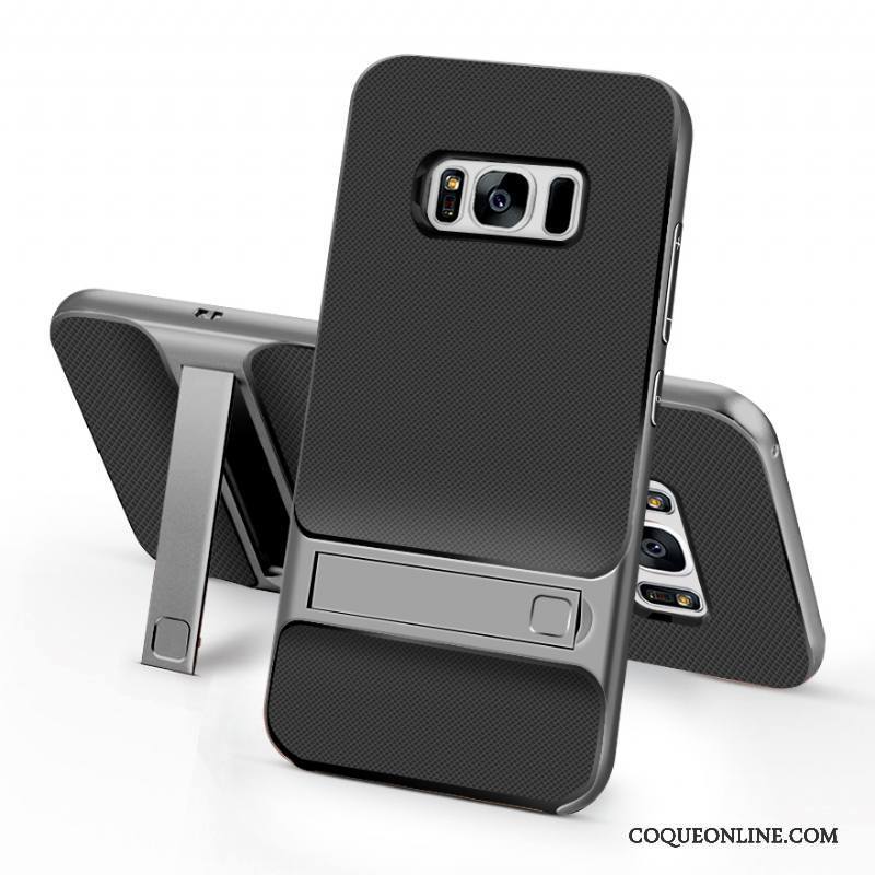 Samsung Galaxy S8 Coque Délavé En Daim Créatif Tendance Étui Protection Incassable Or