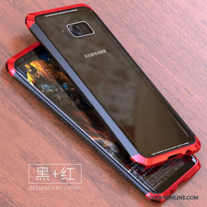 Samsung Galaxy S8+ Coque Incassable Créatif Violet Étoile Protection Couvercle Arrière Métal