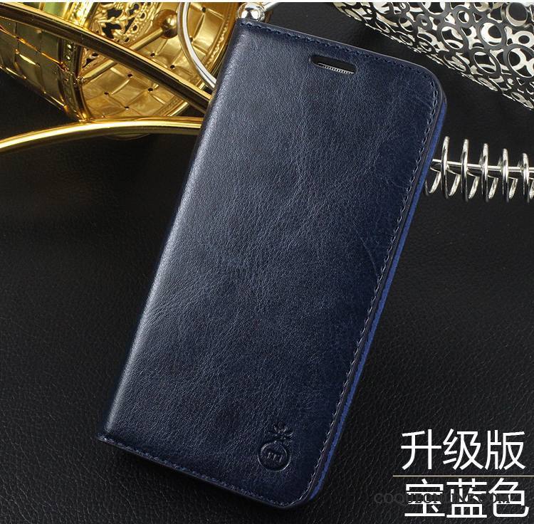 Samsung Galaxy S8+ Coque Incassable Étoile Étui En Cuir Tout Compris Bleu Clamshell Protection