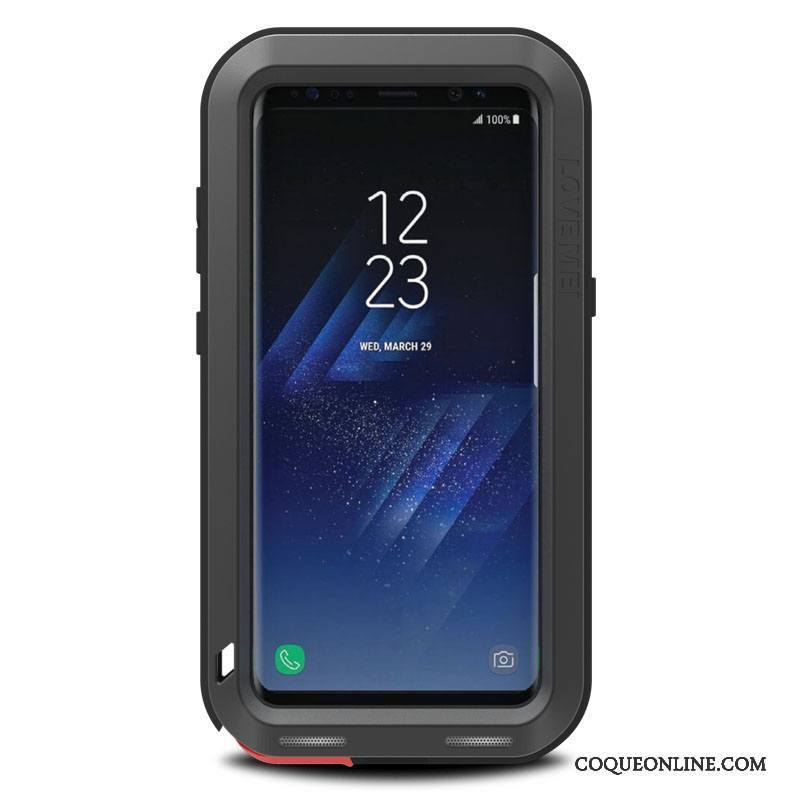 Samsung Galaxy S8 Coque Métal Incassable Protection Étui Téléphone Portable Trois Défenses Tout Compris