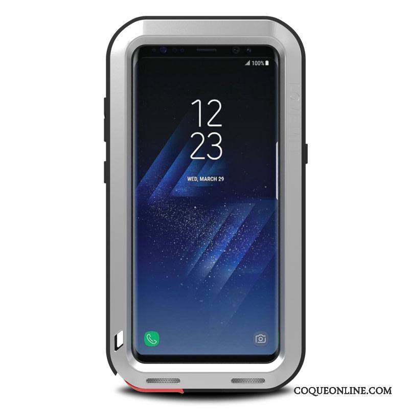 Samsung Galaxy S8 Coque Métal Incassable Protection Étui Téléphone Portable Trois Défenses Tout Compris