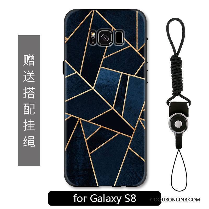 Samsung Galaxy S8 Coque Personnalité Géométrie Étoile Rouge Incassable Ornements Suspendus Protection