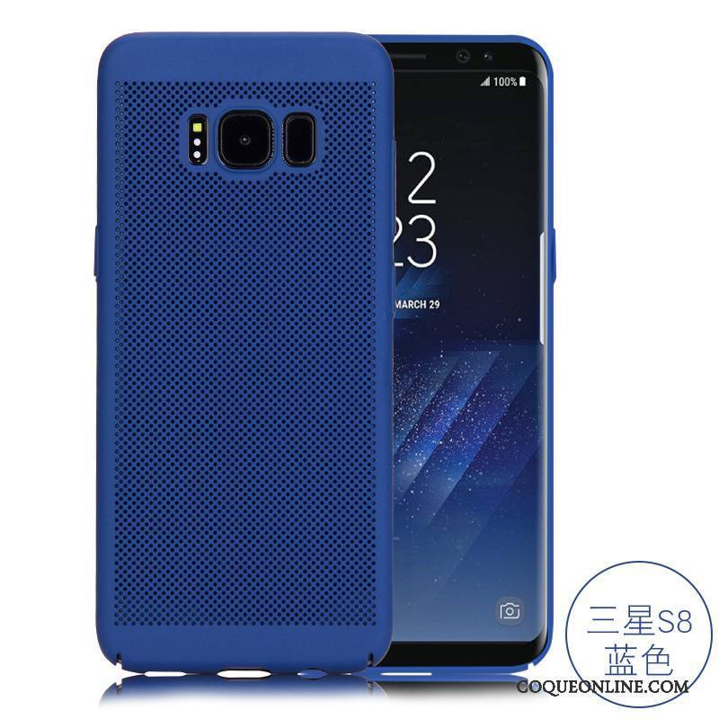 Samsung Galaxy S8 Coque Protection Étui Argent Refroidissement Très Mince Étoile Plaid