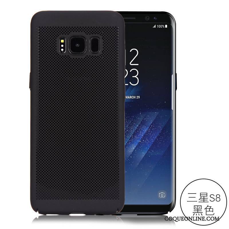 Samsung Galaxy S8 Coque Protection Étui Argent Refroidissement Très Mince Étoile Plaid