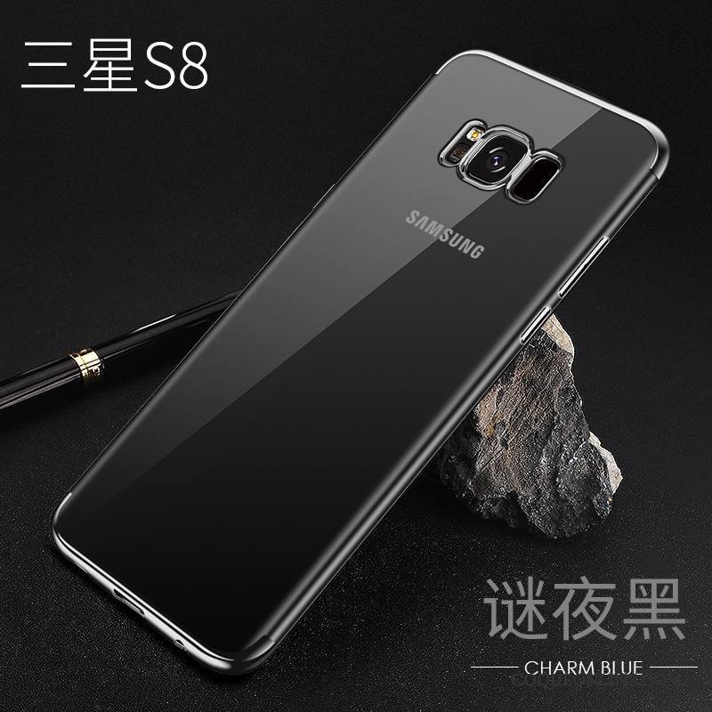 Samsung Galaxy S8 Coque Rouge Fluide Doux Étui Très Mince Incassable Protection Transparent