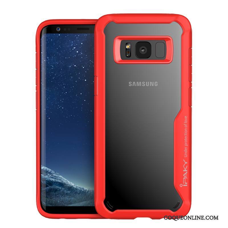 Samsung Galaxy S8 Coque Silicone Transparent Noir Personnalité Protection Créatif Étui