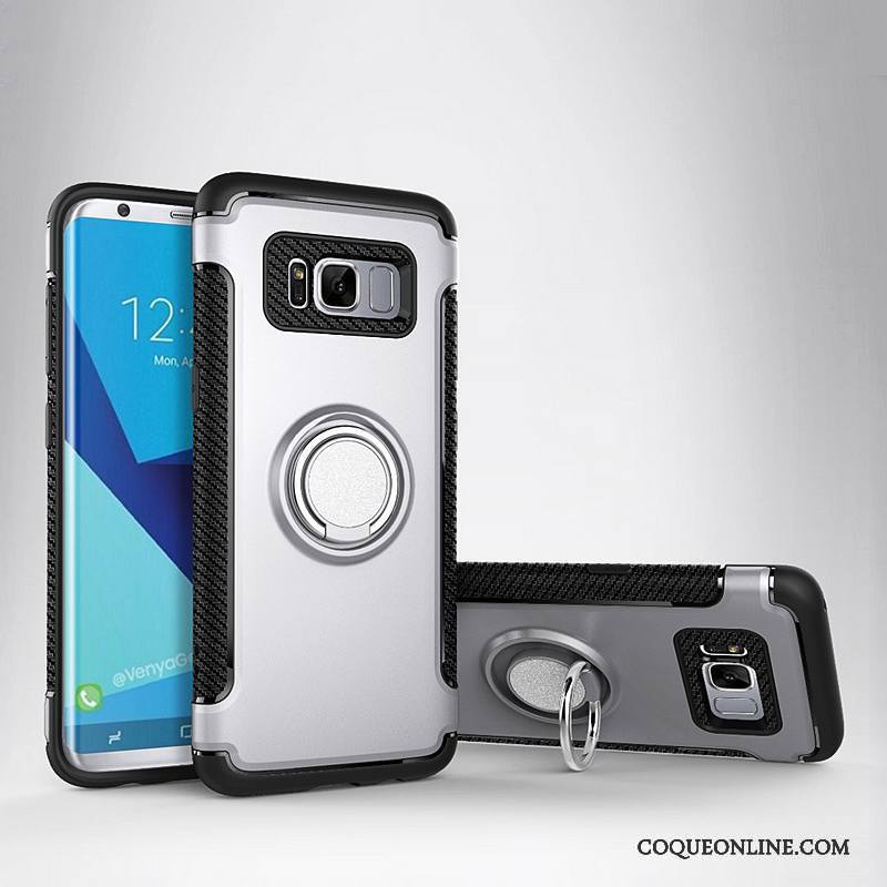 Samsung Galaxy S8+ Coque Support Étui En Cuir Protection Étoile Anneau À Bord Magnétisme