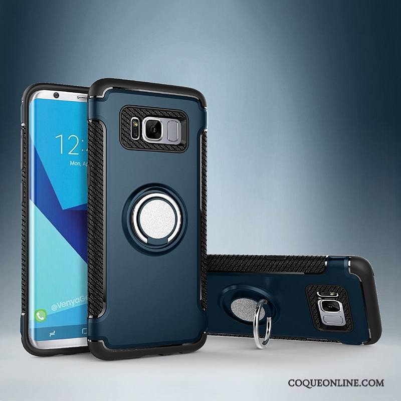 Samsung Galaxy S8+ Coque Support Étui En Cuir Protection Étoile Anneau À Bord Magnétisme