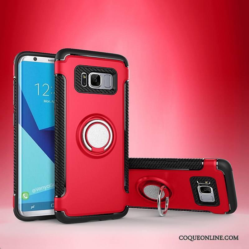 Samsung Galaxy S8+ Coque Support Étui En Cuir Protection Étoile Anneau À Bord Magnétisme