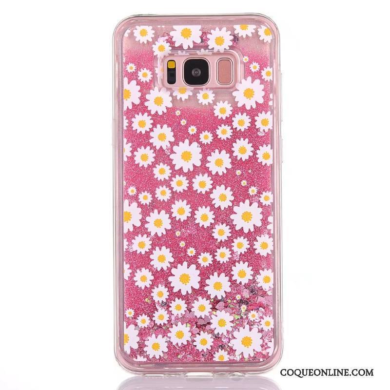 Samsung Galaxy S8 Coque Tout Compris Fluide Doux Rose Dessin Animé Étoile Étui Protection