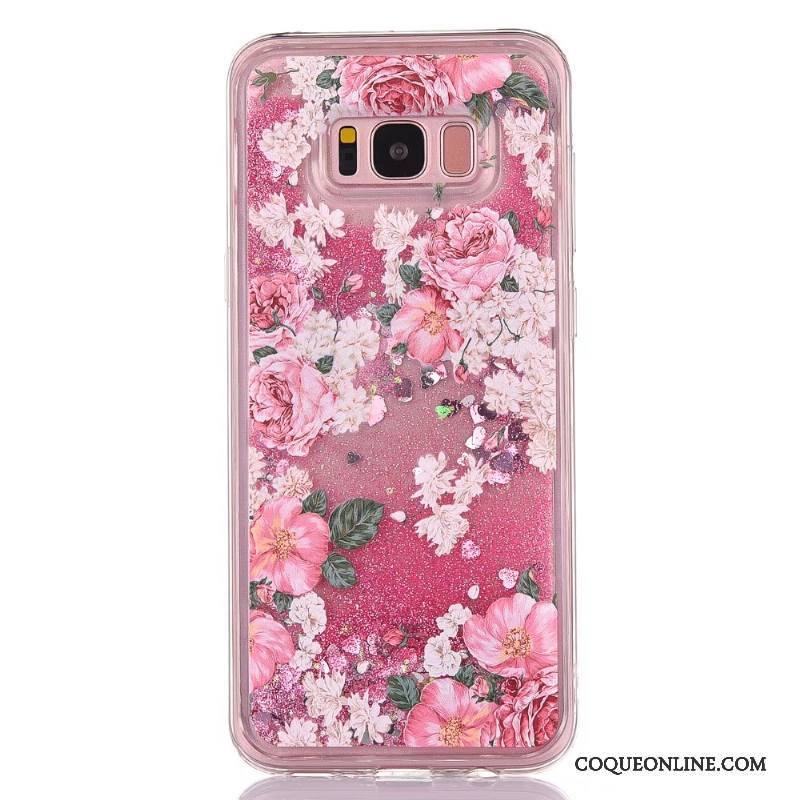 Samsung Galaxy S8 Coque Tout Compris Fluide Doux Rose Dessin Animé Étoile Étui Protection