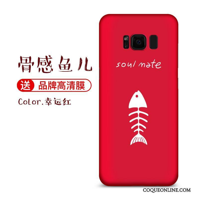 Samsung Galaxy S8+ Coque Tout Compris Incassable Étui Rouge Étoile Créatif Charmant